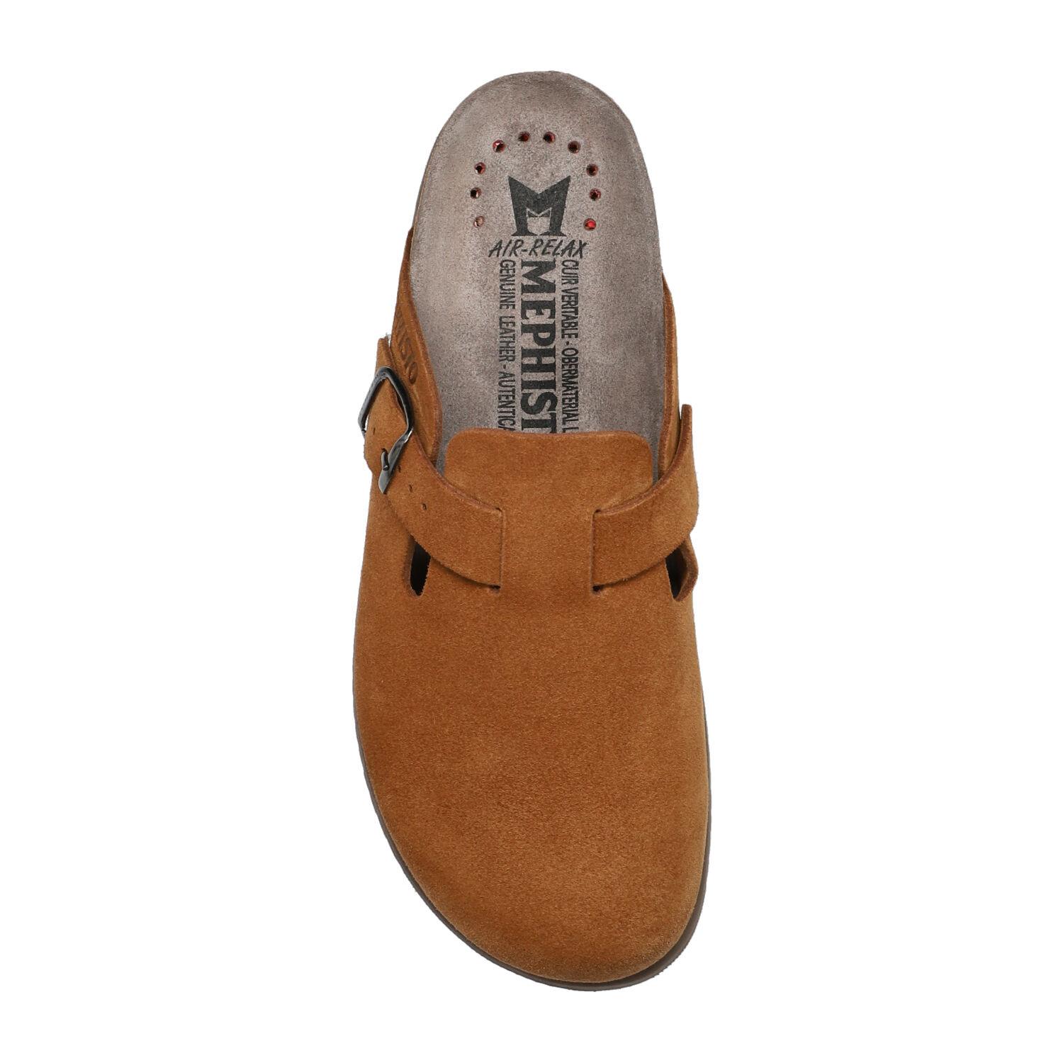 chaussons homme modèle Nathan Nubuck tobacco - Mephisto